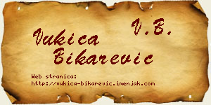 Vukica Bikarević vizit kartica